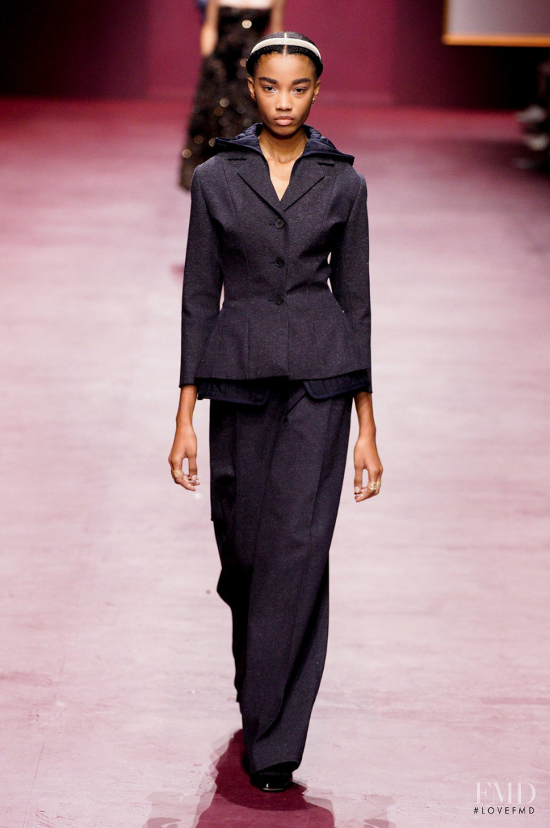 Shantae Leslie featured in  the Christian Dior fashion show for Autumn/Winter 2022
