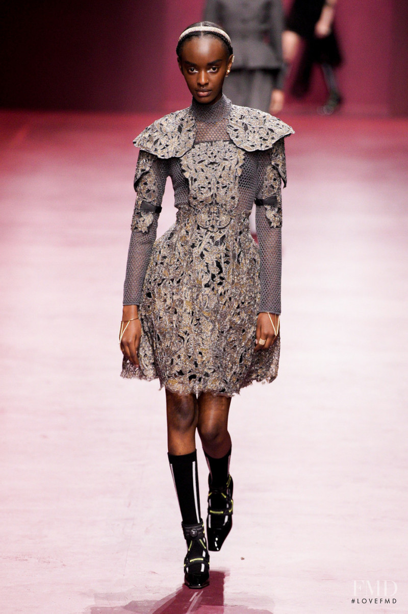 Isheja Morella featured in  the Christian Dior fashion show for Autumn/Winter 2022