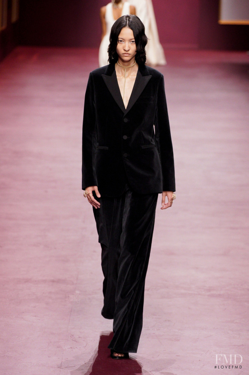 America Gonzalez featured in  the Christian Dior fashion show for Autumn/Winter 2022