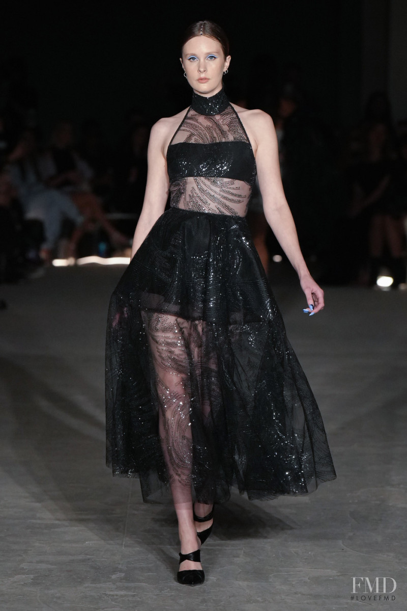 Jasmine Poulton featured in  the Christian Siriano fashion show for Autumn/Winter 2022