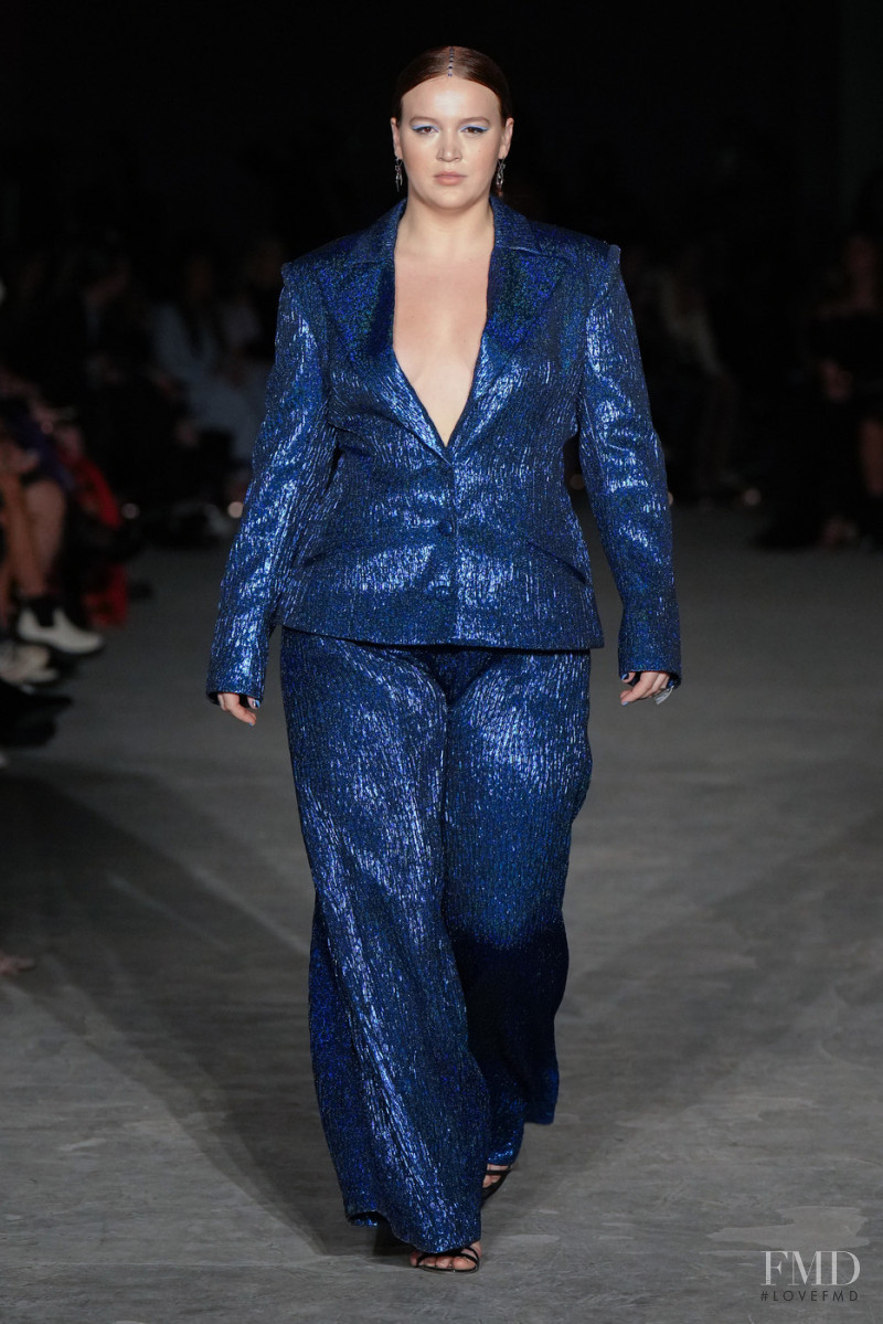 Kylie Lauren featured in  the Christian Siriano fashion show for Autumn/Winter 2022