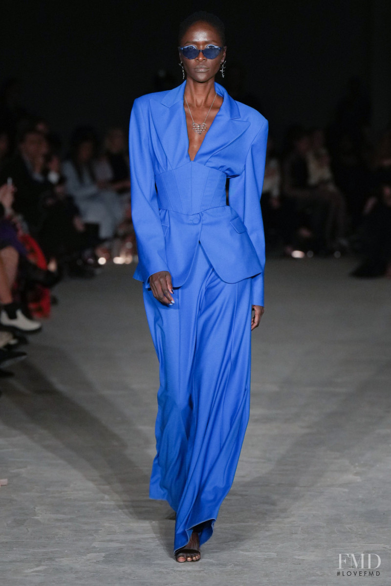 Ya Jagne featured in  the Christian Siriano fashion show for Autumn/Winter 2022