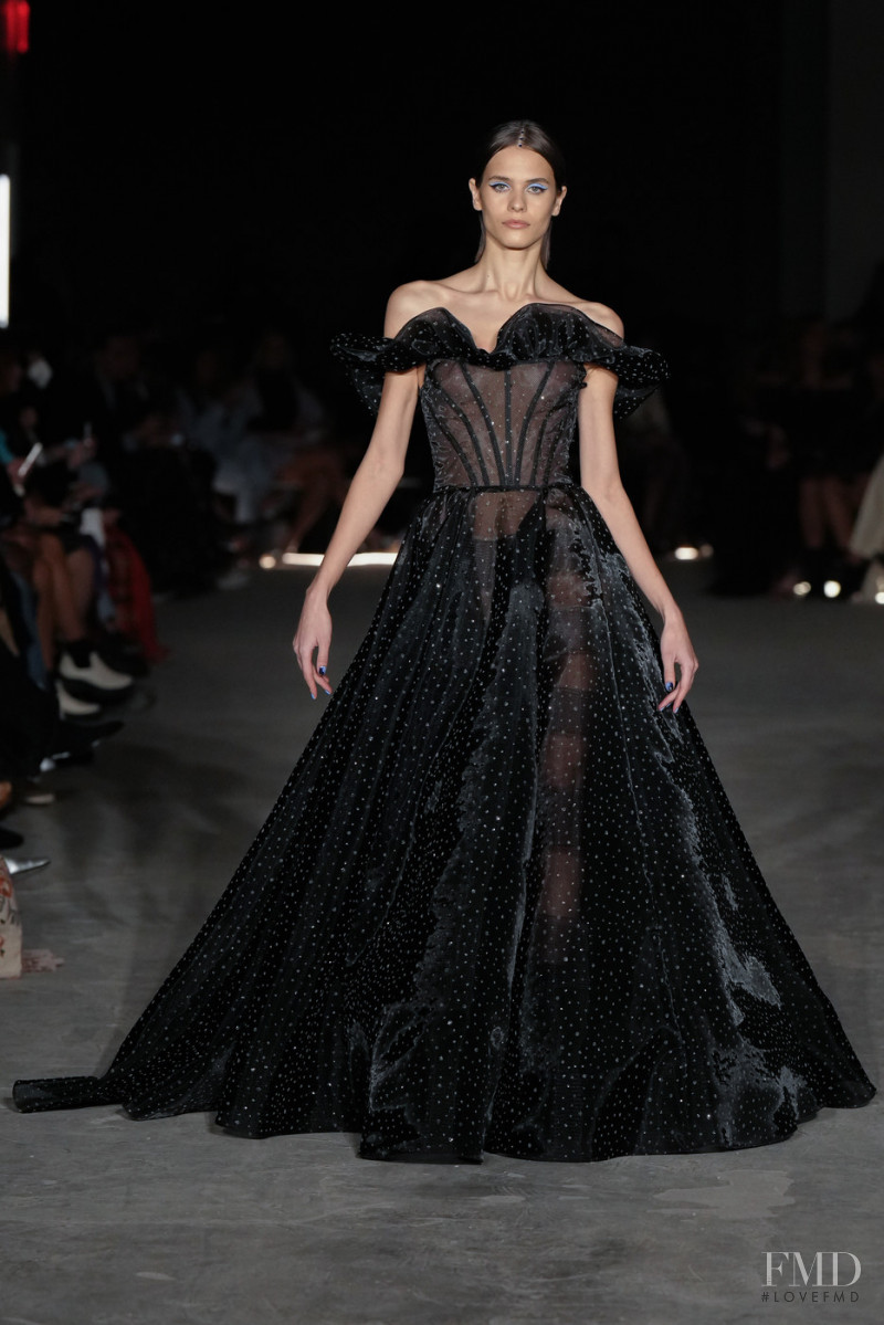 Darya Kostenich featured in  the Christian Siriano fashion show for Autumn/Winter 2022