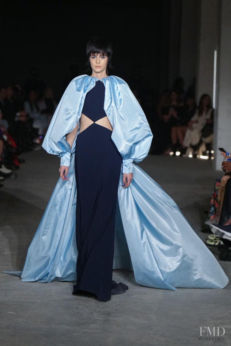 Natalia Napieralska featured in  the Christian Siriano fashion show for Autumn/Winter 2022