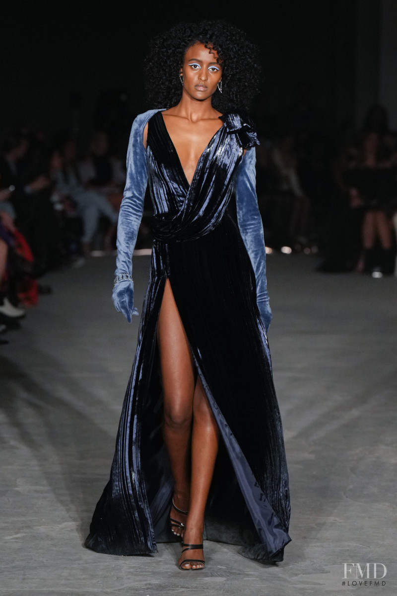 Lula Kenfe featured in  the Christian Siriano fashion show for Autumn/Winter 2022