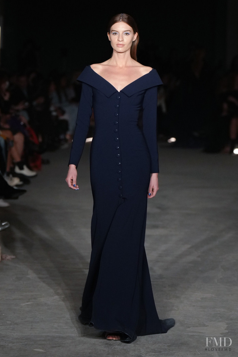 Cristina Mantas featured in  the Christian Siriano fashion show for Autumn/Winter 2022