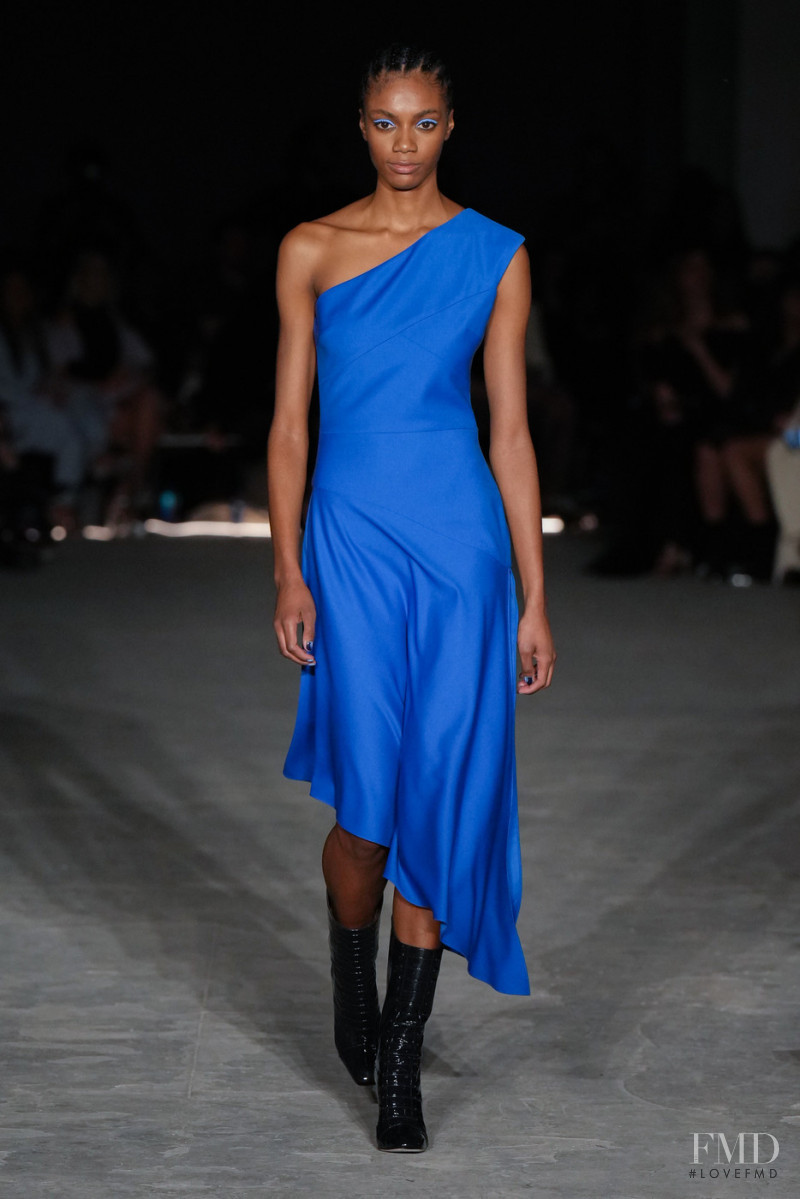 Alexis Brookins featured in  the Christian Siriano fashion show for Autumn/Winter 2022