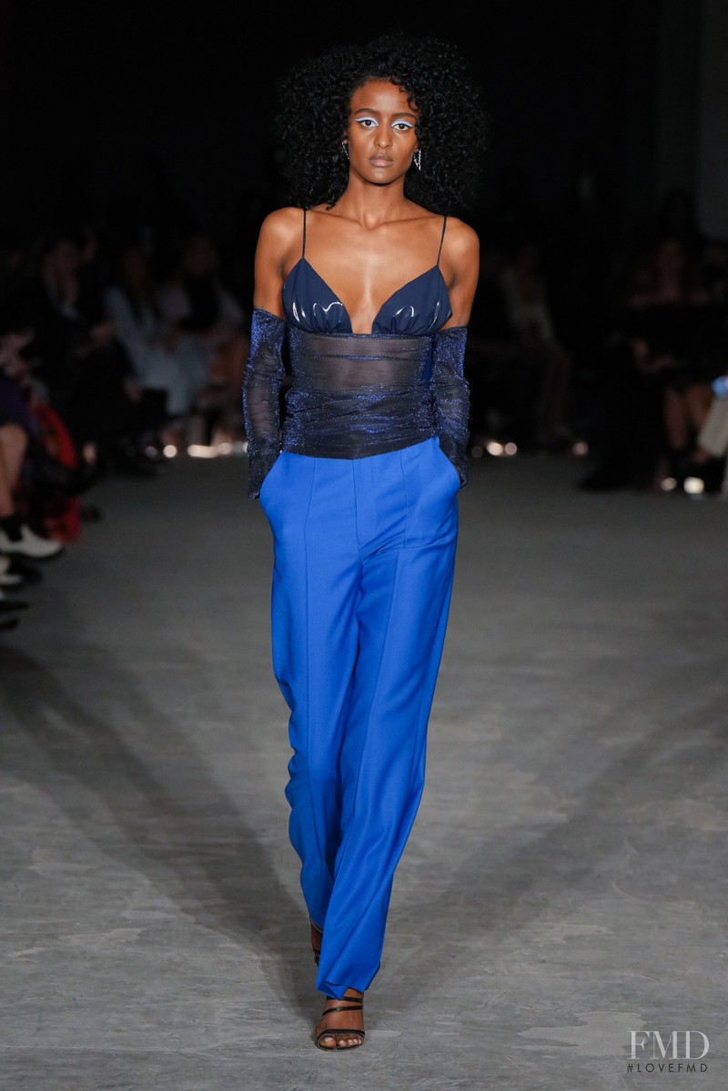 Lula Kenfe featured in  the Christian Siriano fashion show for Autumn/Winter 2022