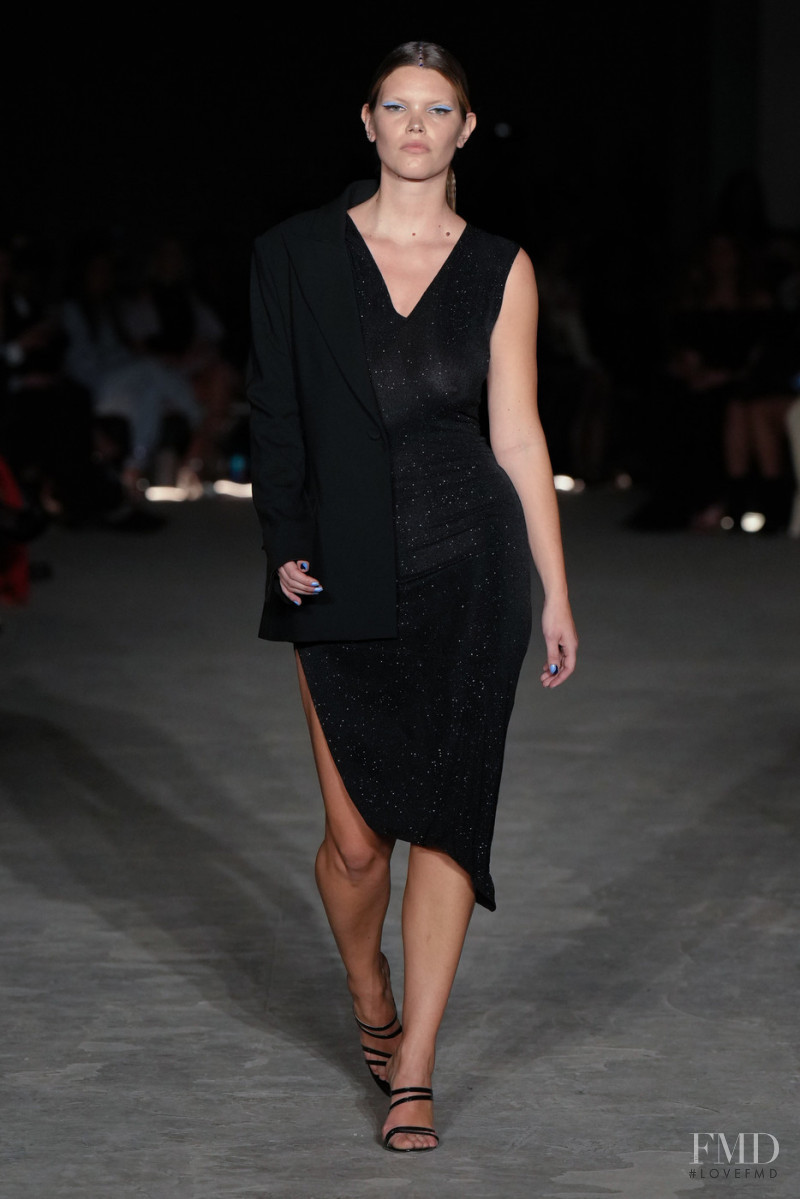 Molly Constable featured in  the Christian Siriano fashion show for Autumn/Winter 2022