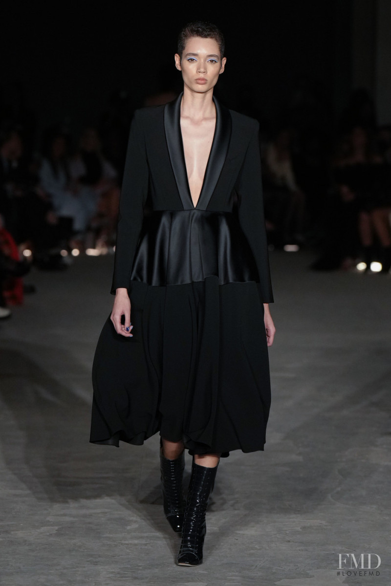 Brynn Bonner featured in  the Christian Siriano fashion show for Autumn/Winter 2022