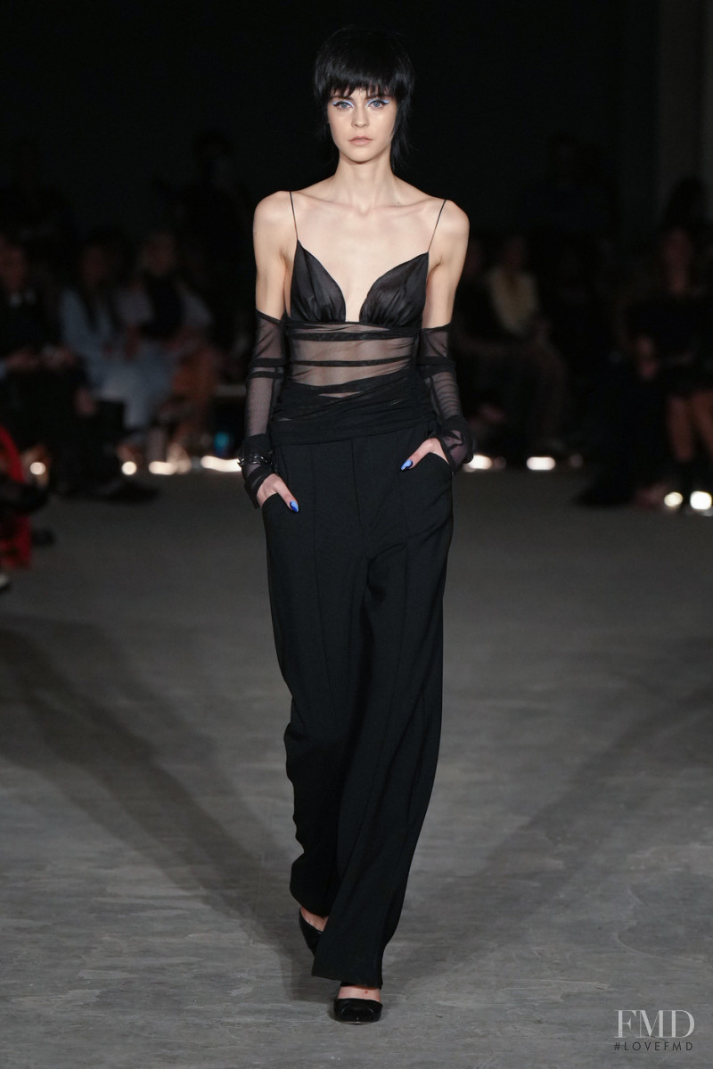 Natalia Napieralska featured in  the Christian Siriano fashion show for Autumn/Winter 2022