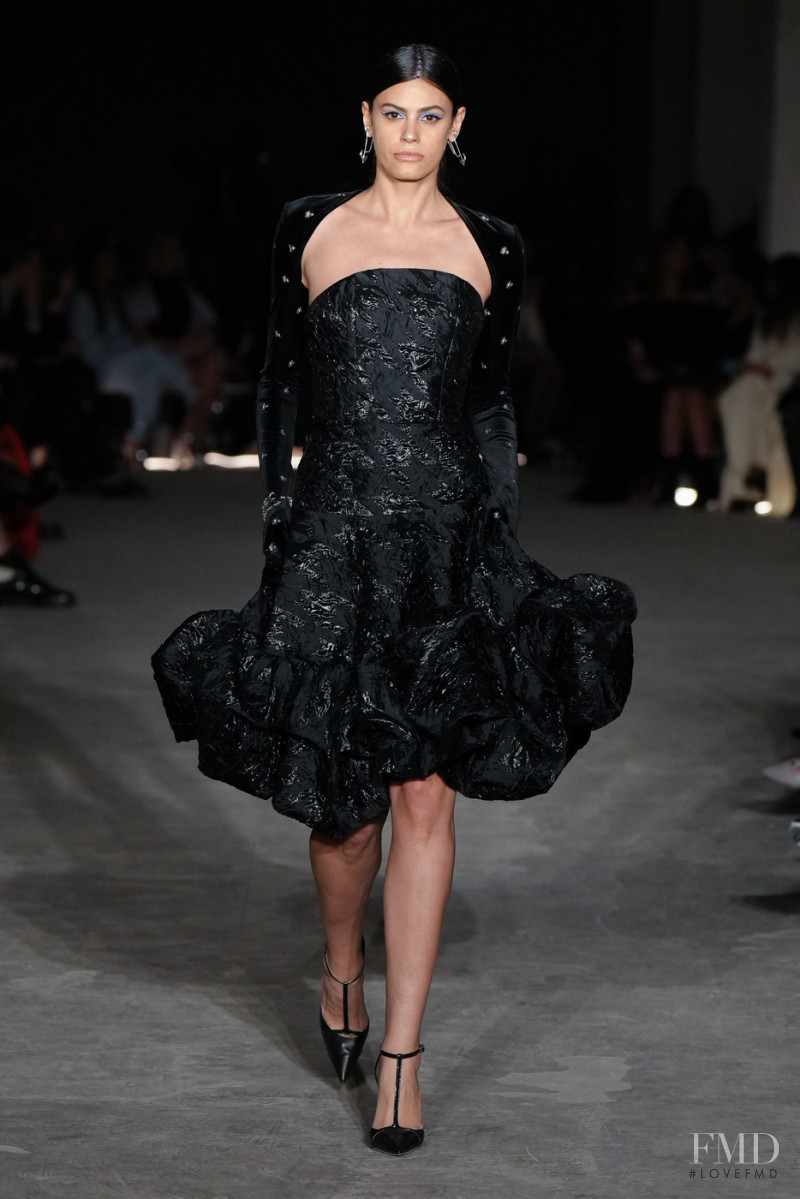 Alisar Ailabouni featured in  the Christian Siriano fashion show for Autumn/Winter 2022