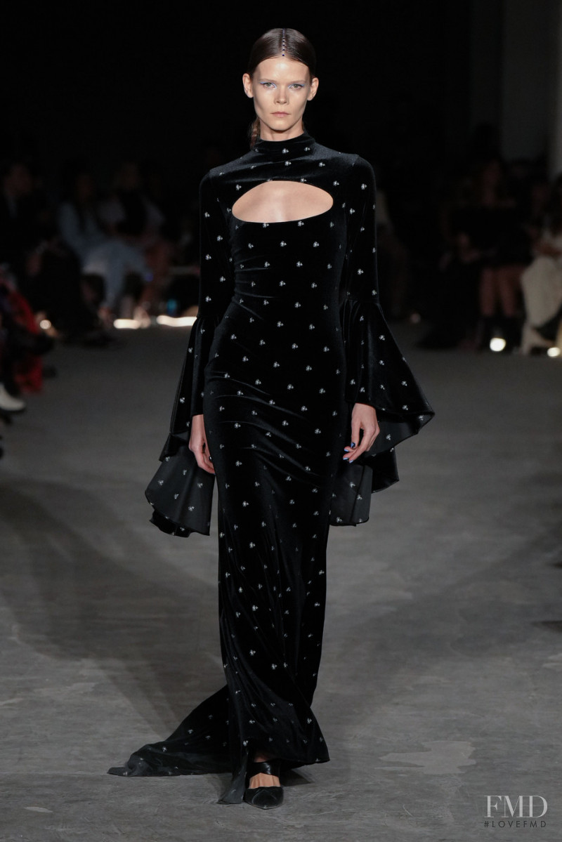 Irina Kravchenko featured in  the Christian Siriano fashion show for Autumn/Winter 2022