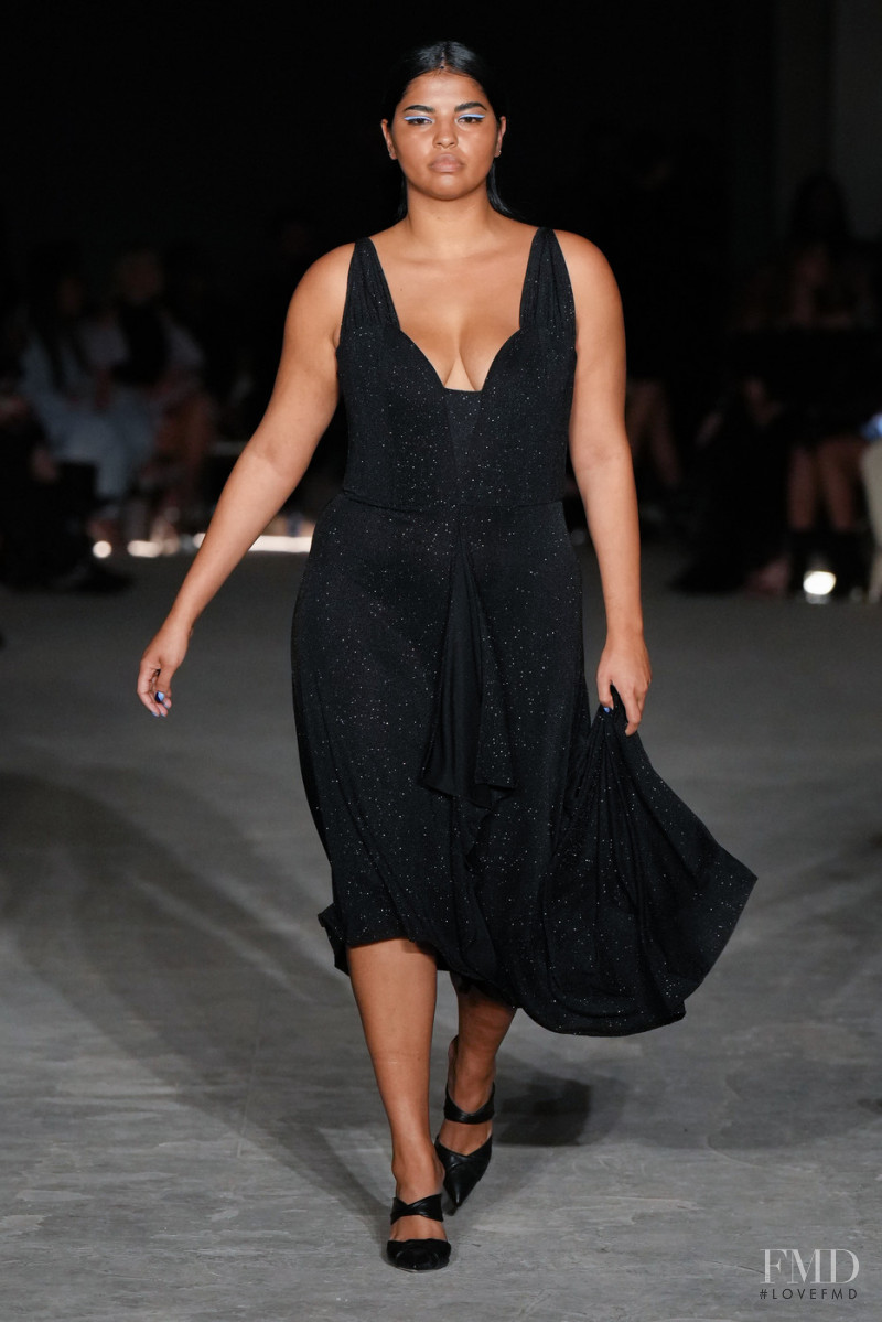 Ingrid Medeiros featured in  the Christian Siriano fashion show for Autumn/Winter 2022