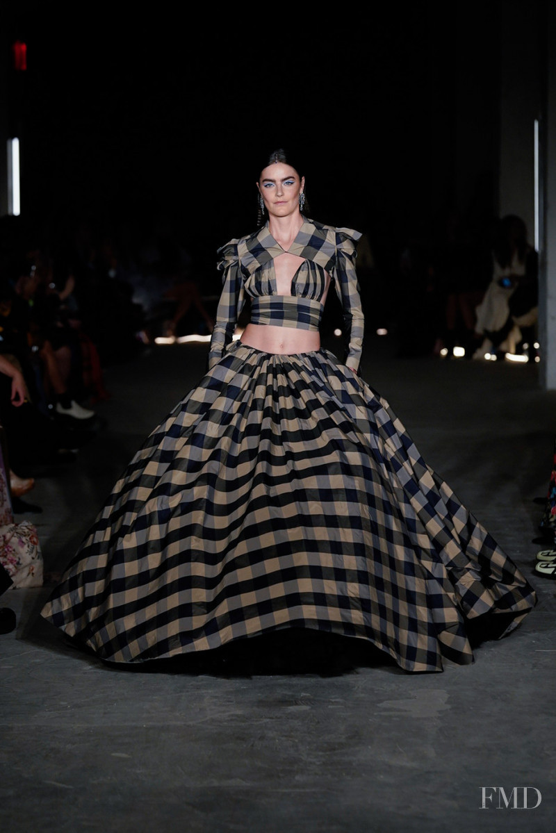 Daphne Velghe featured in  the Christian Siriano fashion show for Autumn/Winter 2022