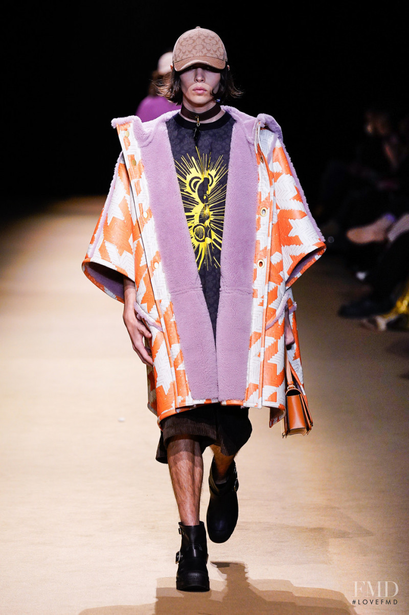 Archie Barnes featured in  the Coach fashion show for Autumn/Winter 2022