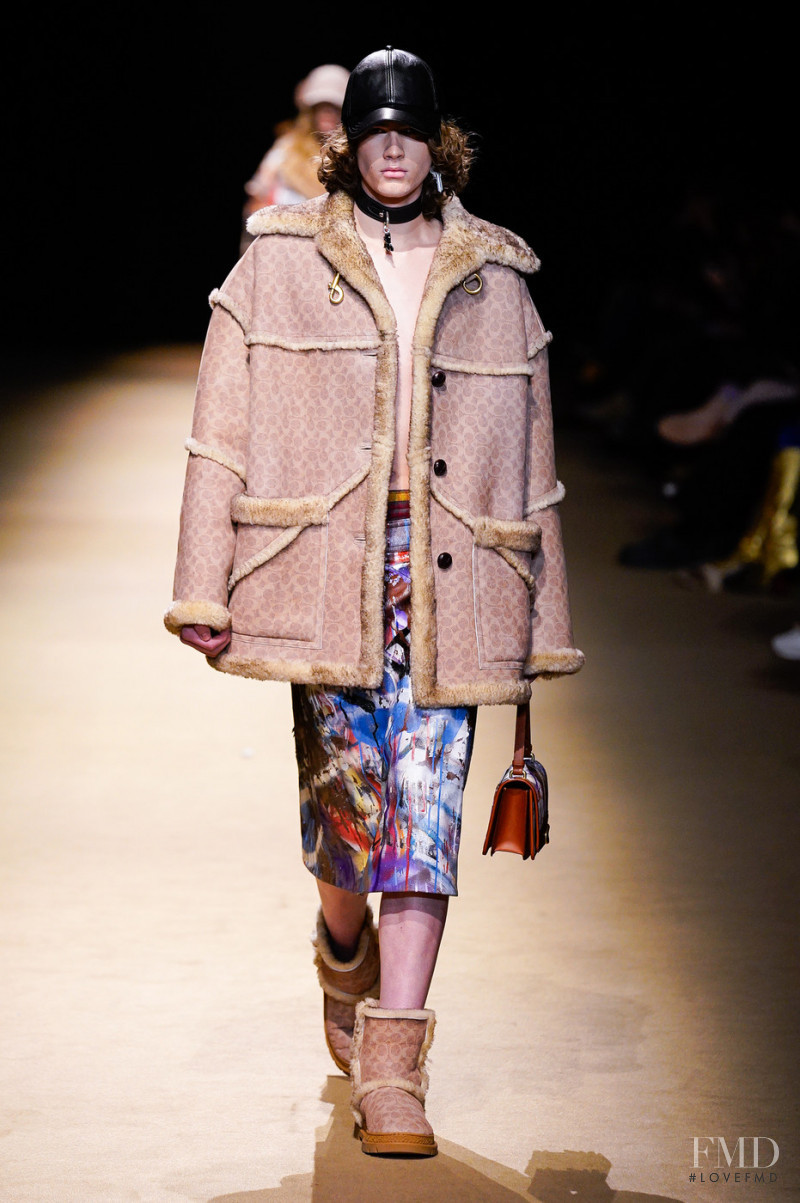 Liam Mackenzie featured in  the Coach fashion show for Autumn/Winter 2022