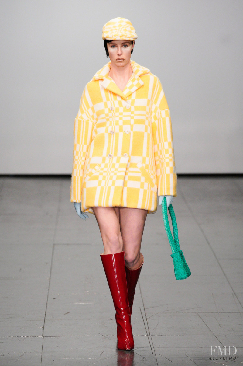 Edie Campbell featured in  the Conner Ives fashion show for Autumn/Winter 2022