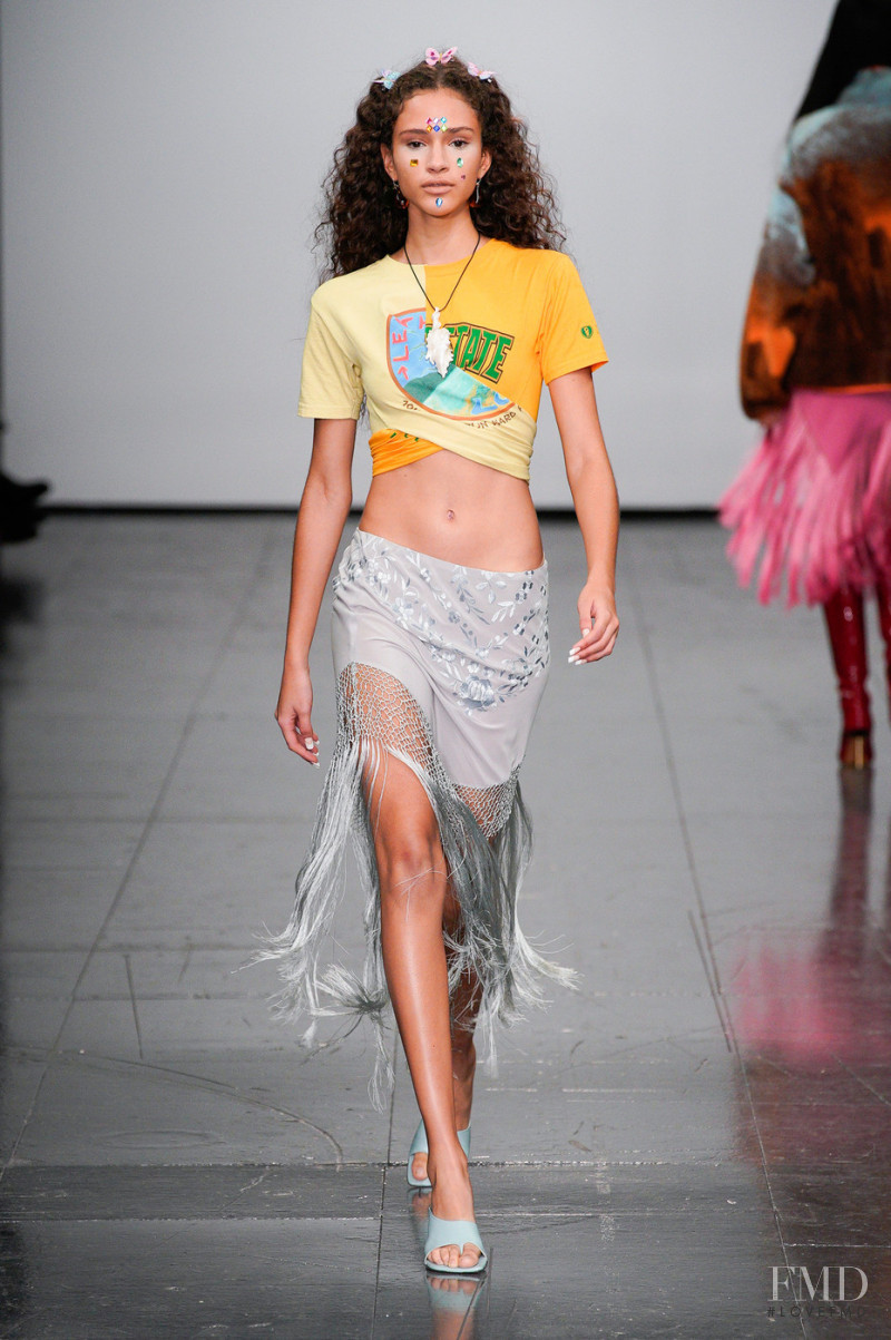 Catarina Guedes featured in  the Conner Ives fashion show for Autumn/Winter 2022