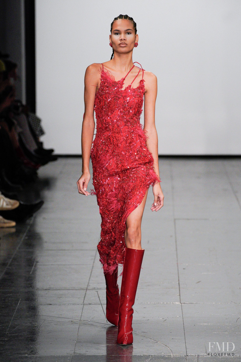 Lina Cruz featured in  the Conner Ives fashion show for Autumn/Winter 2022