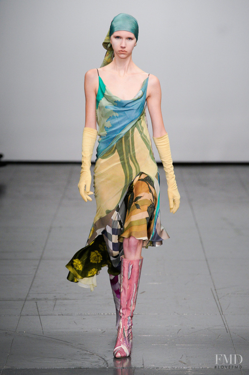 Bente Oort featured in  the Conner Ives fashion show for Autumn/Winter 2022