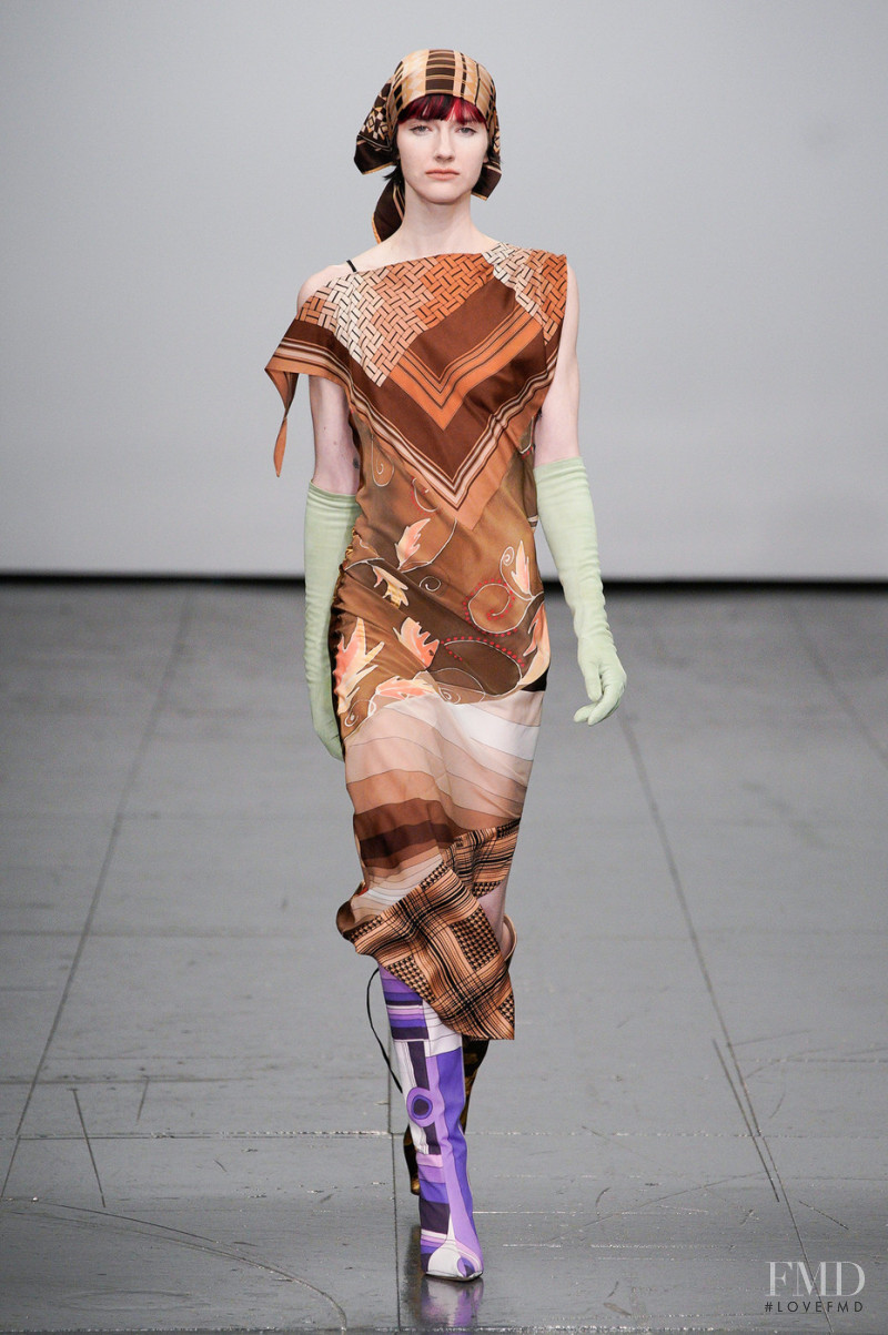 Emily Krause featured in  the Conner Ives fashion show for Autumn/Winter 2022