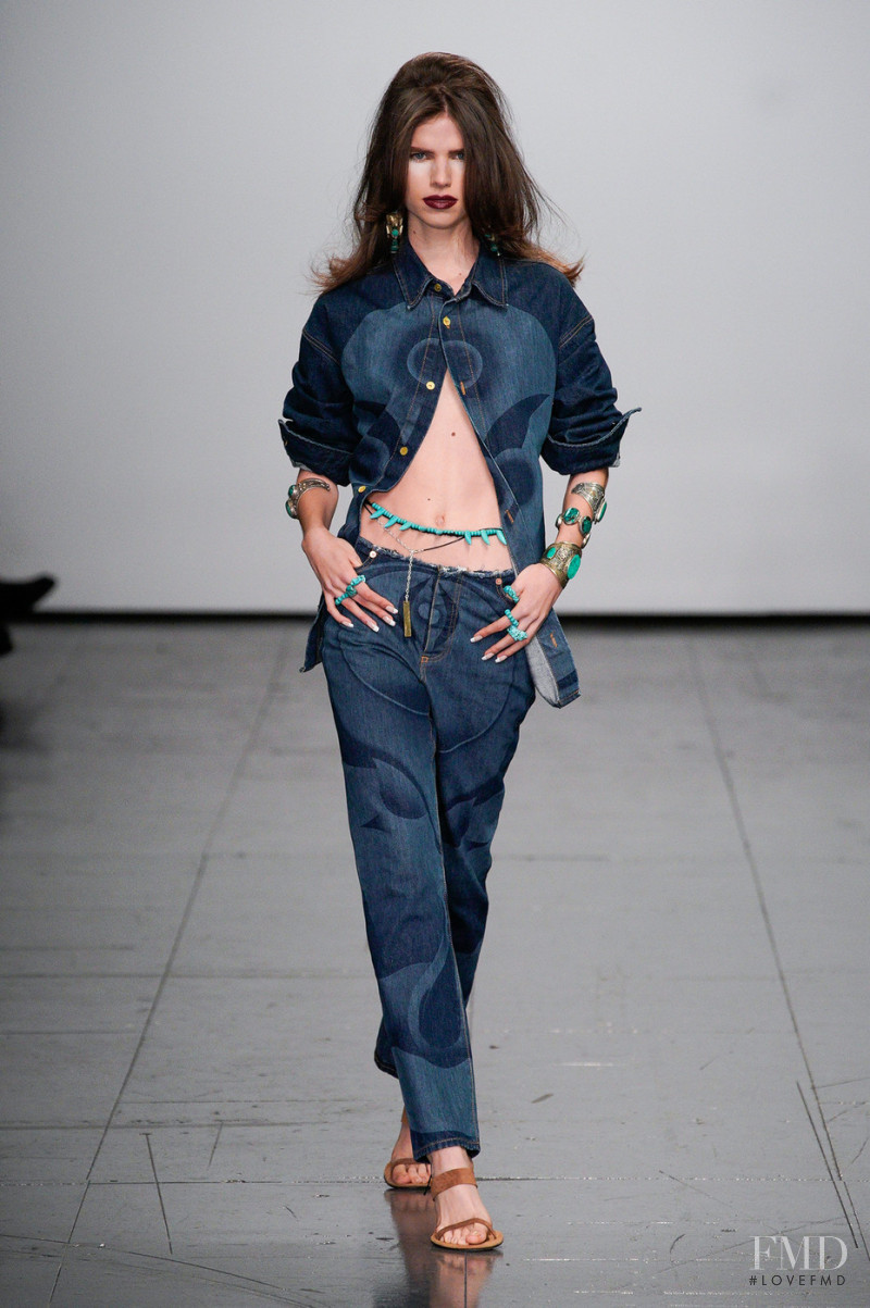 Olivia Parsons featured in  the Conner Ives fashion show for Autumn/Winter 2022