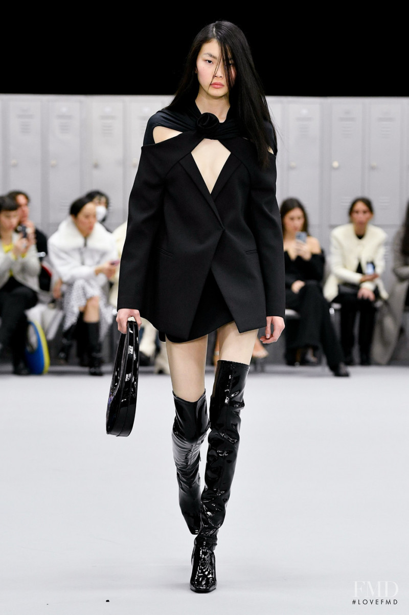 Sherry Shi featured in  the Coperni fashion show for Autumn/Winter 2022