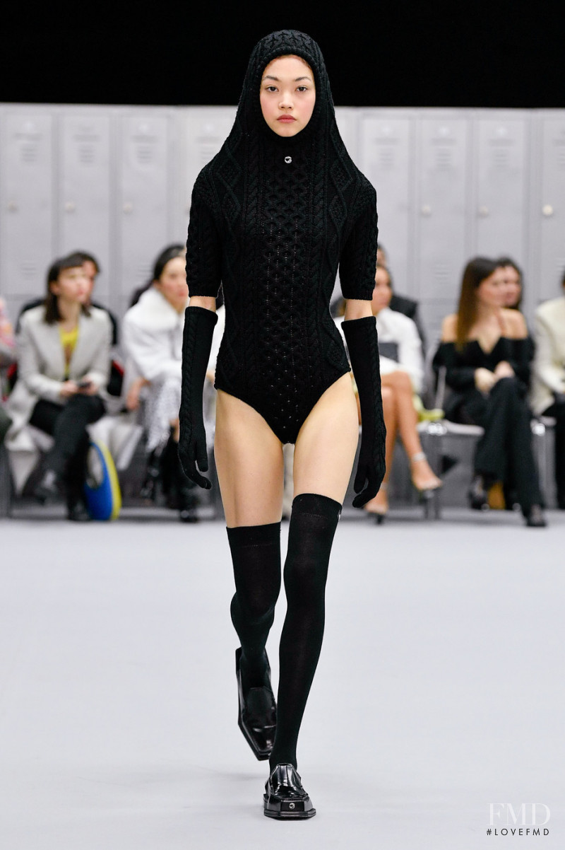 Mika Schneider featured in  the Coperni fashion show for Autumn/Winter 2022