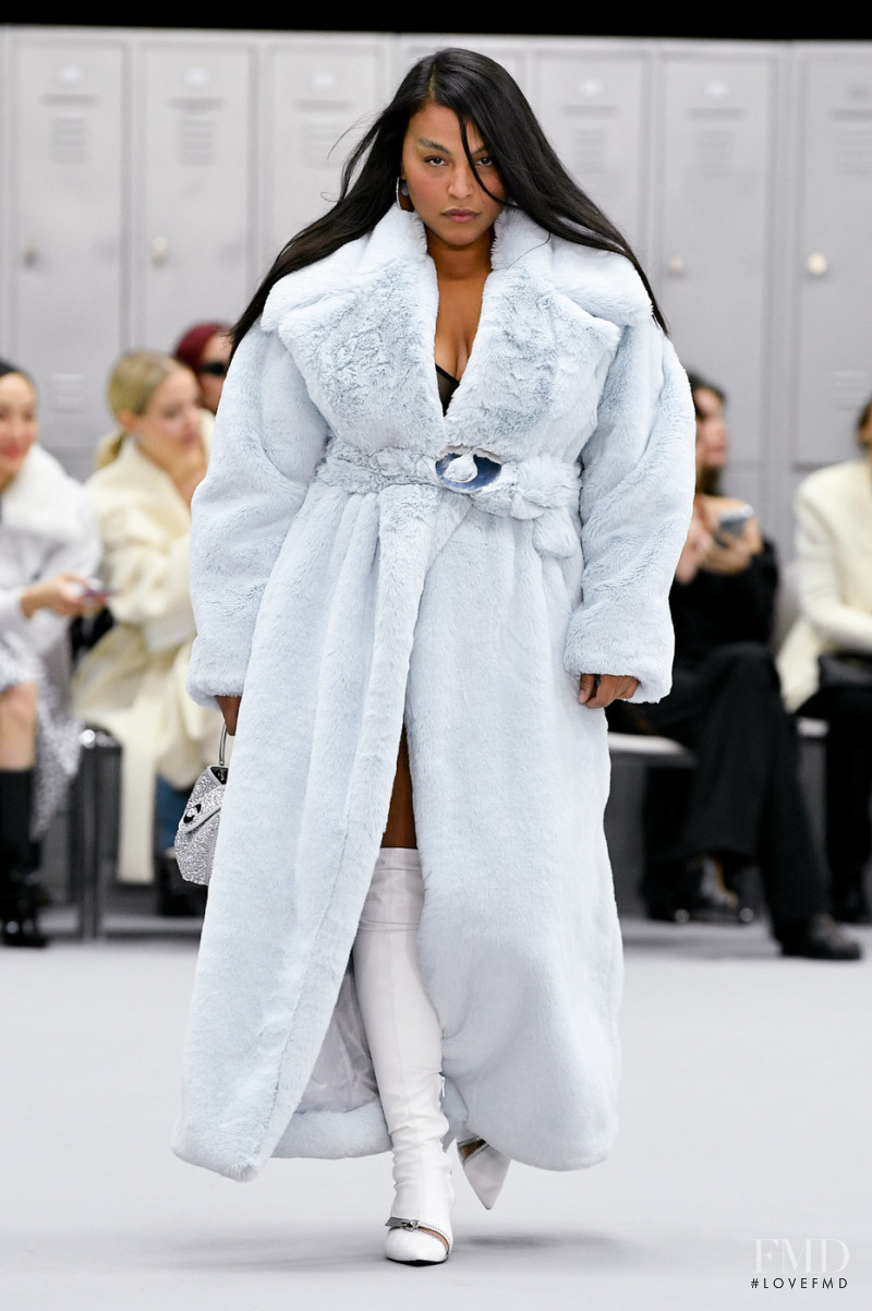 Paloma Elsesser featured in  the Coperni fashion show for Autumn/Winter 2022