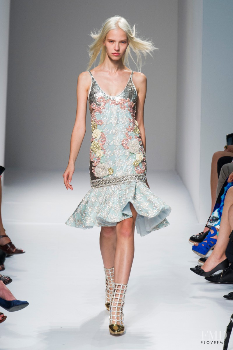 Sasha Luss featured in  the Balmain fashion show for Spring/Summer 2014