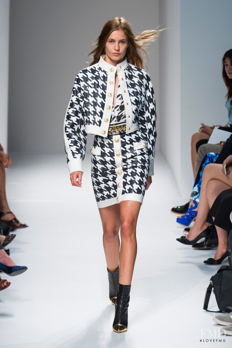 Nadja Bender featured in  the Balmain fashion show for Spring/Summer 2014