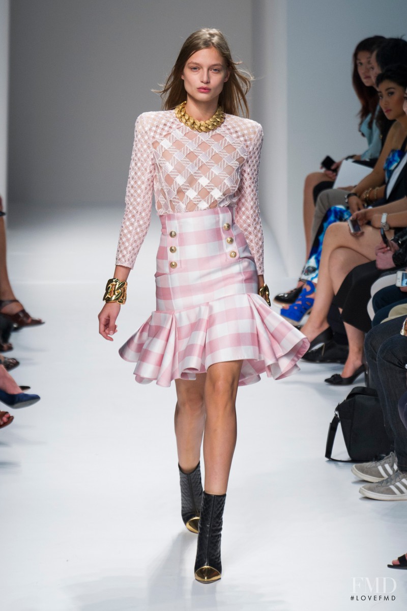 Svetlana Zakharova featured in  the Balmain fashion show for Spring/Summer 2014