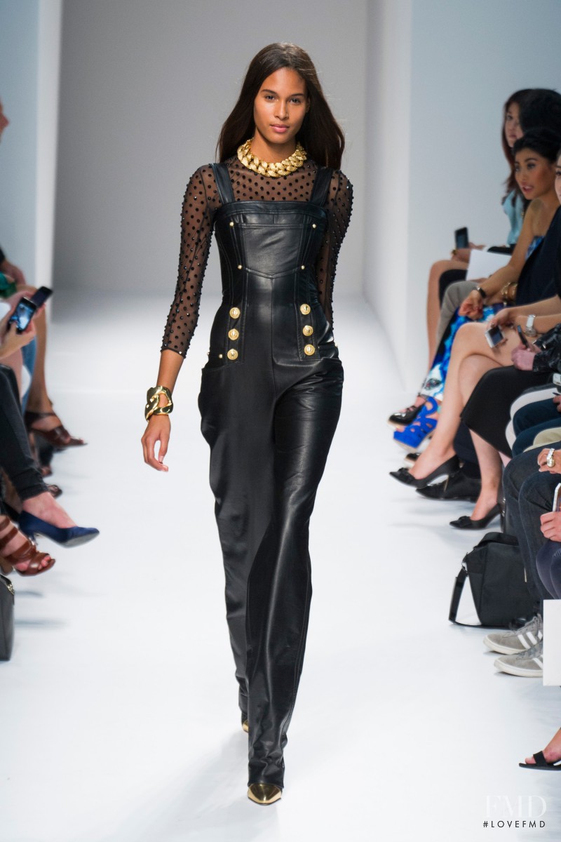 Cindy Bruna featured in  the Balmain fashion show for Spring/Summer 2014