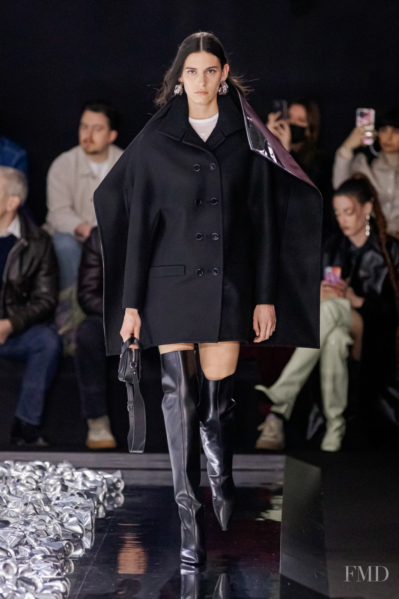 Cyrielle Lalande featured in  the André Courrèges fashion show for Autumn/Winter 2022