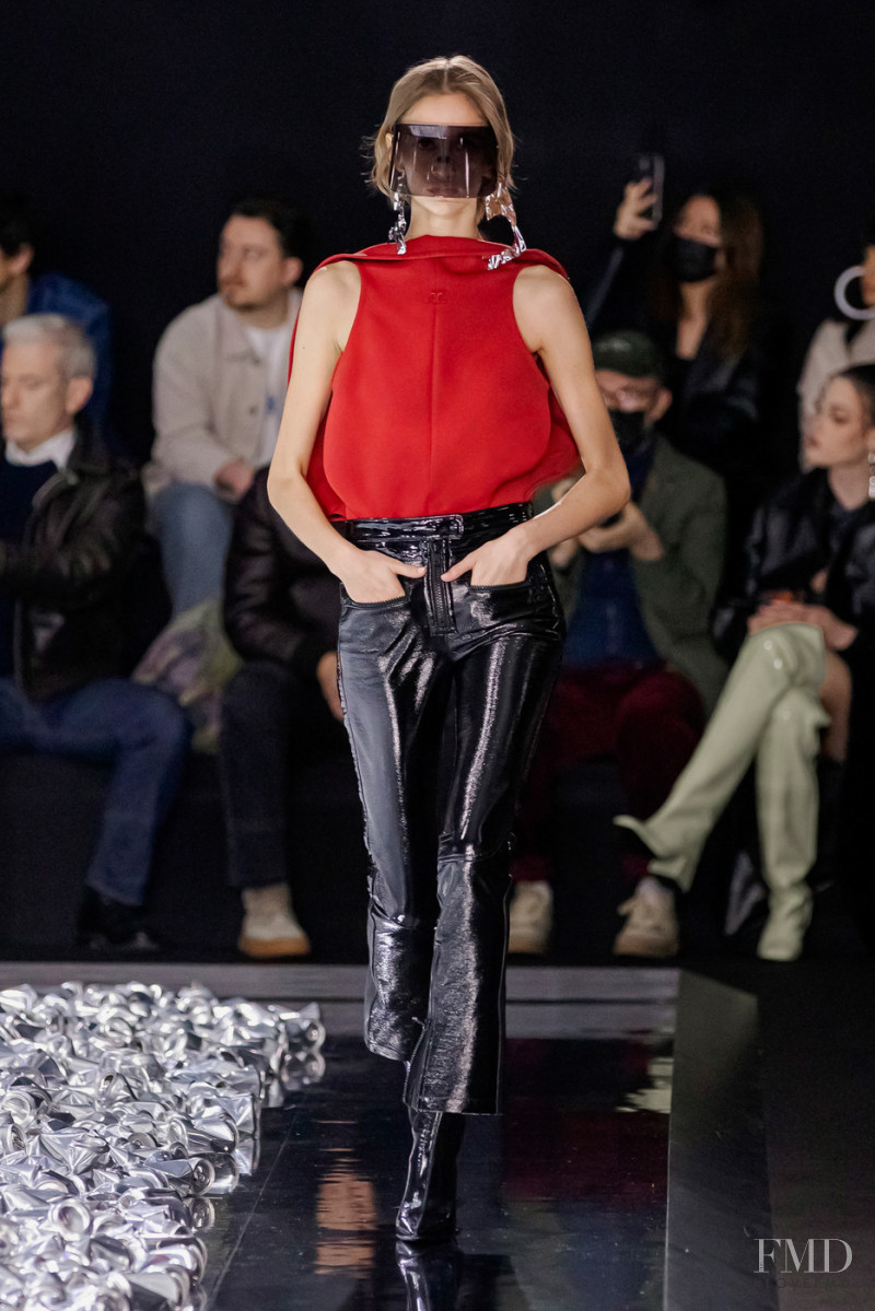 Quinn Elin Mora featured in  the André Courrèges fashion show for Autumn/Winter 2022