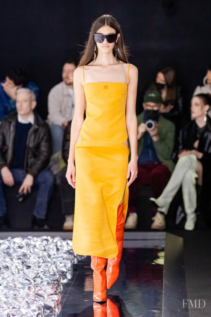 Brunela Di Gaetano featured in  the André Courrèges fashion show for Autumn/Winter 2022
