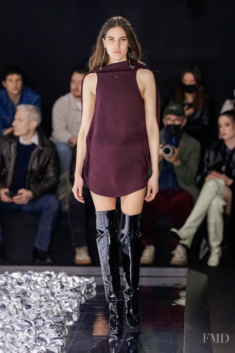 Denise Ascuet featured in  the André Courrèges fashion show for Autumn/Winter 2022