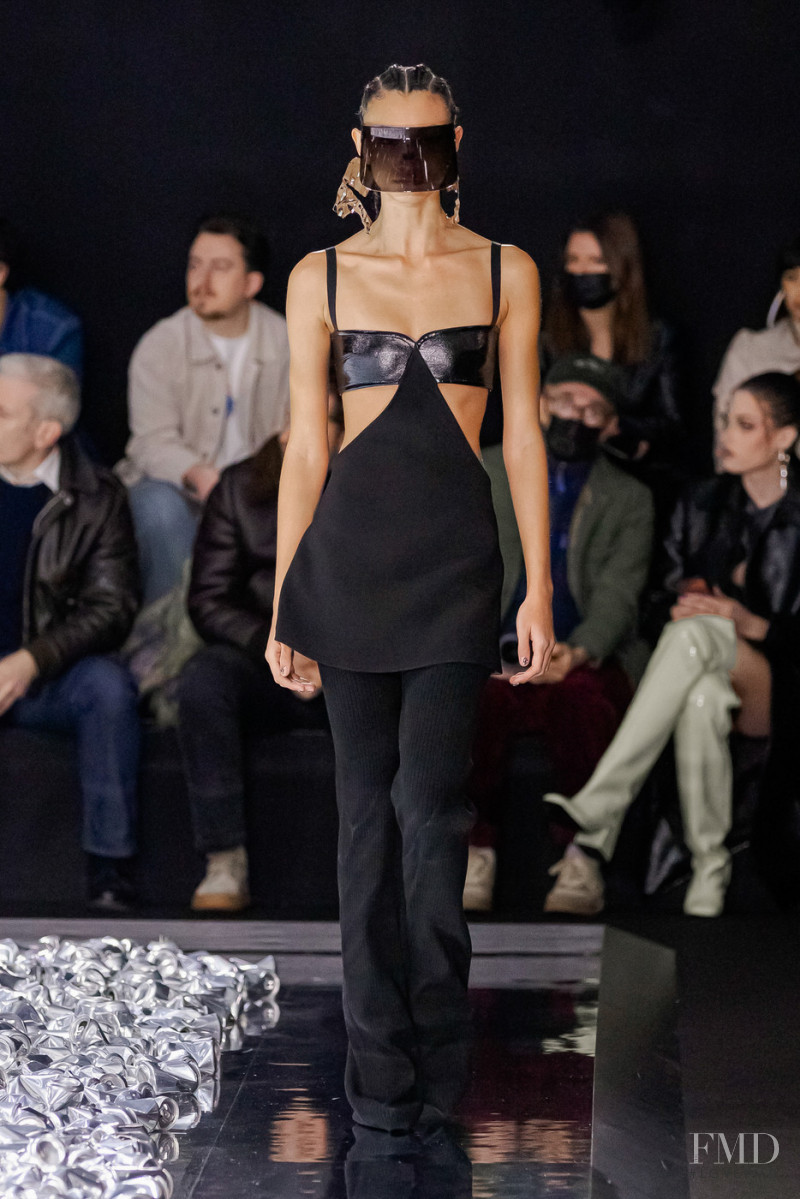 Nikita Nightingale featured in  the André Courrèges fashion show for Autumn/Winter 2022