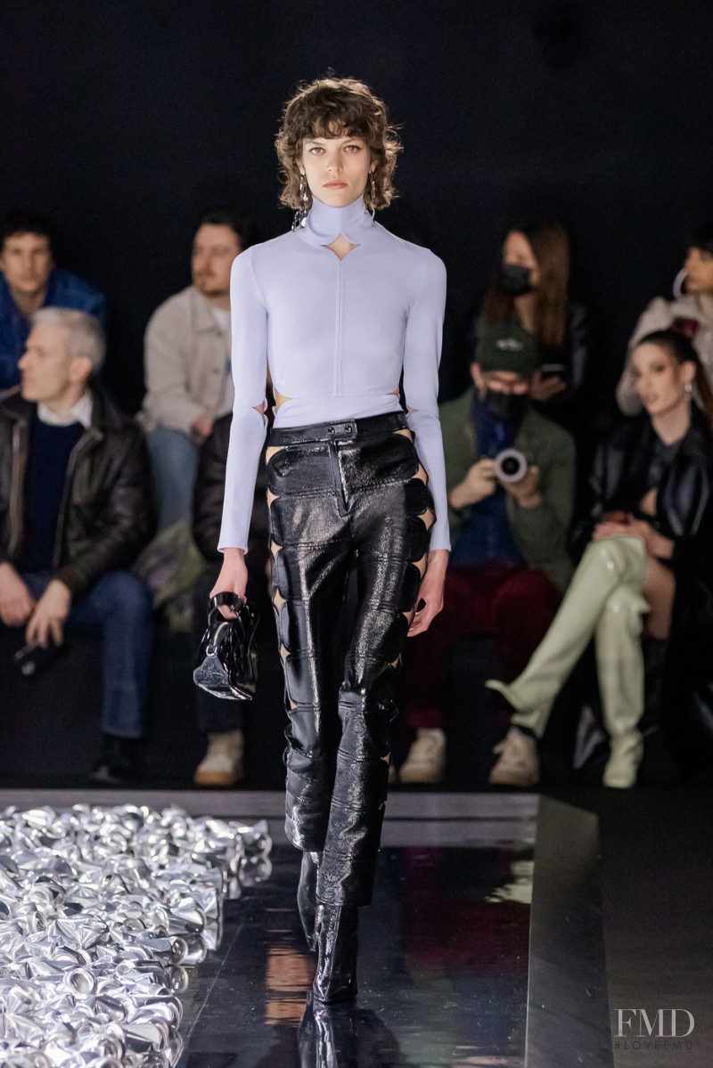 Alix Bouthors featured in  the André Courrèges fashion show for Autumn/Winter 2022