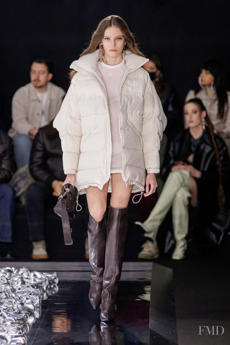 Ana Clara Falconi featured in  the André Courrèges fashion show for Autumn/Winter 2022