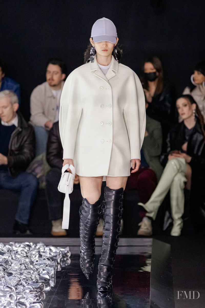 Hyun Ji Shin featured in  the André Courrèges fashion show for Autumn/Winter 2022