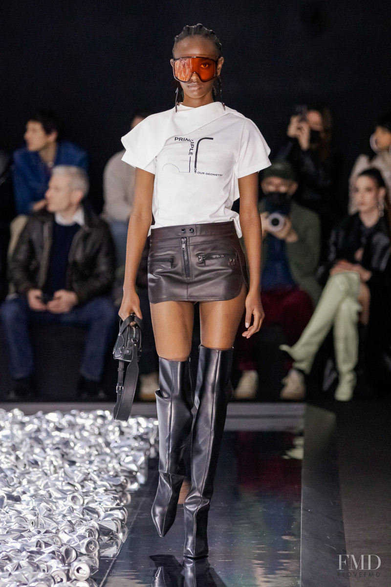 Isheja Morella featured in  the André Courrèges fashion show for Autumn/Winter 2022