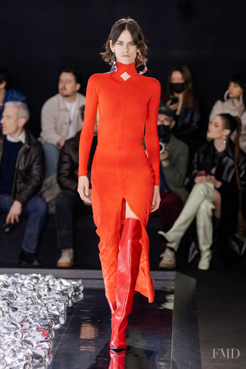 Miriam Sanchez featured in  the André Courrèges fashion show for Autumn/Winter 2022