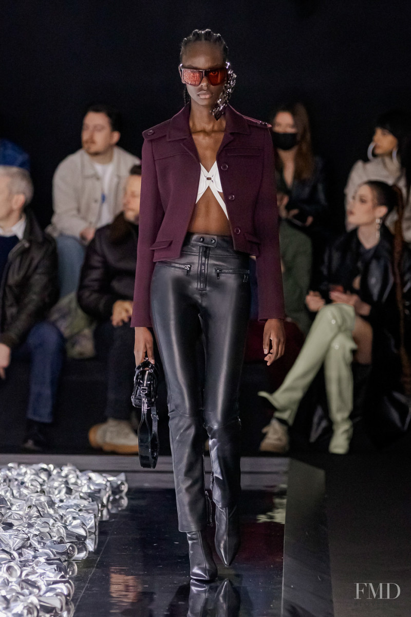 Vic Ishimwe featured in  the André Courrèges fashion show for Autumn/Winter 2022