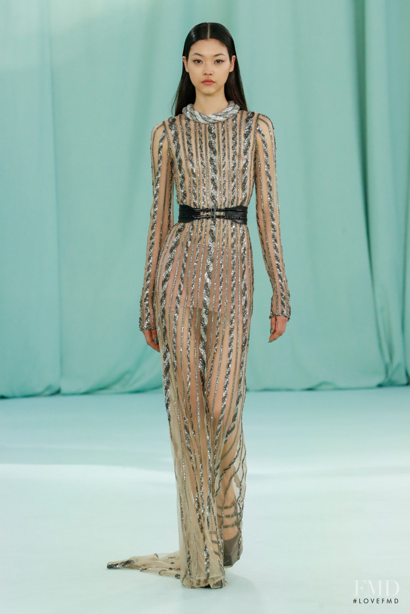 Mika Schneider featured in  the Del Core fashion show for Autumn/Winter 2022