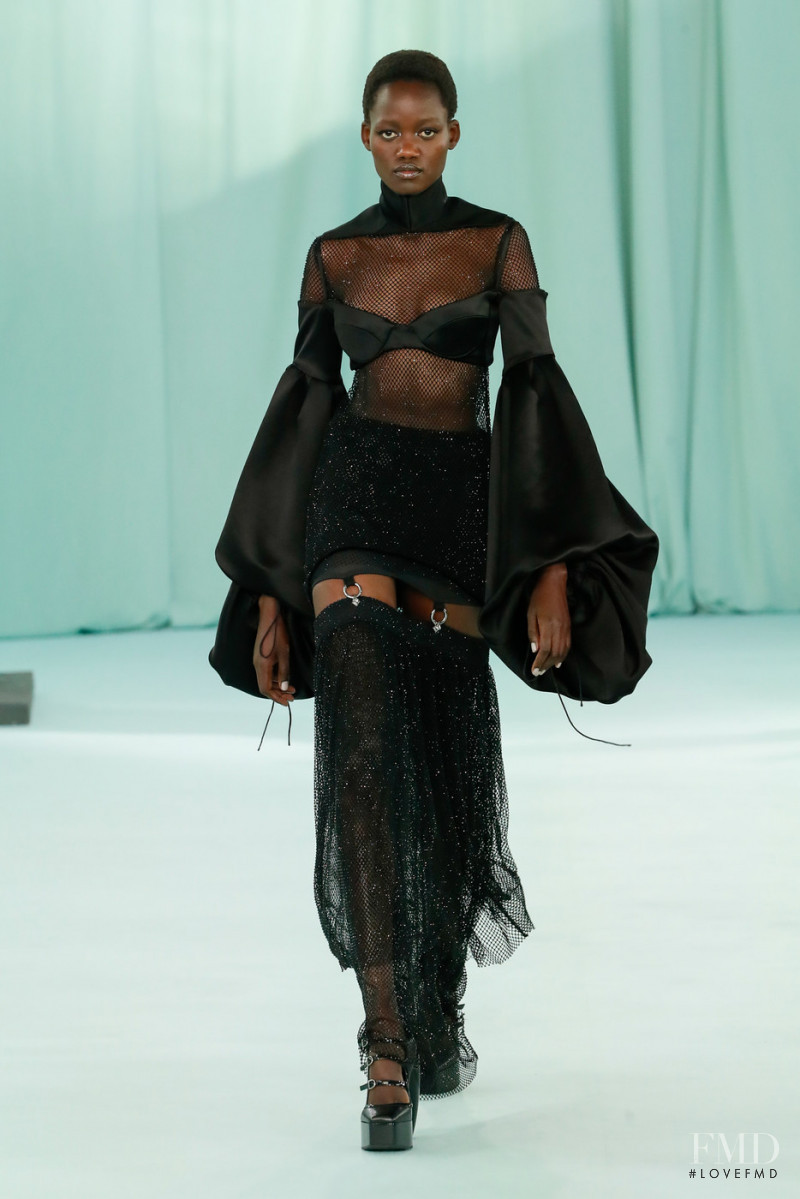 Caren Jepkemei featured in  the Del Core fashion show for Autumn/Winter 2022