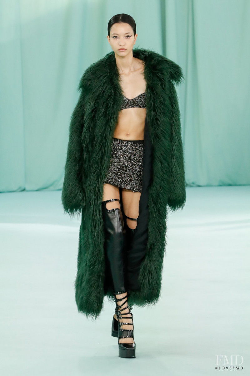 America Gonzalez featured in  the Del Core fashion show for Autumn/Winter 2022