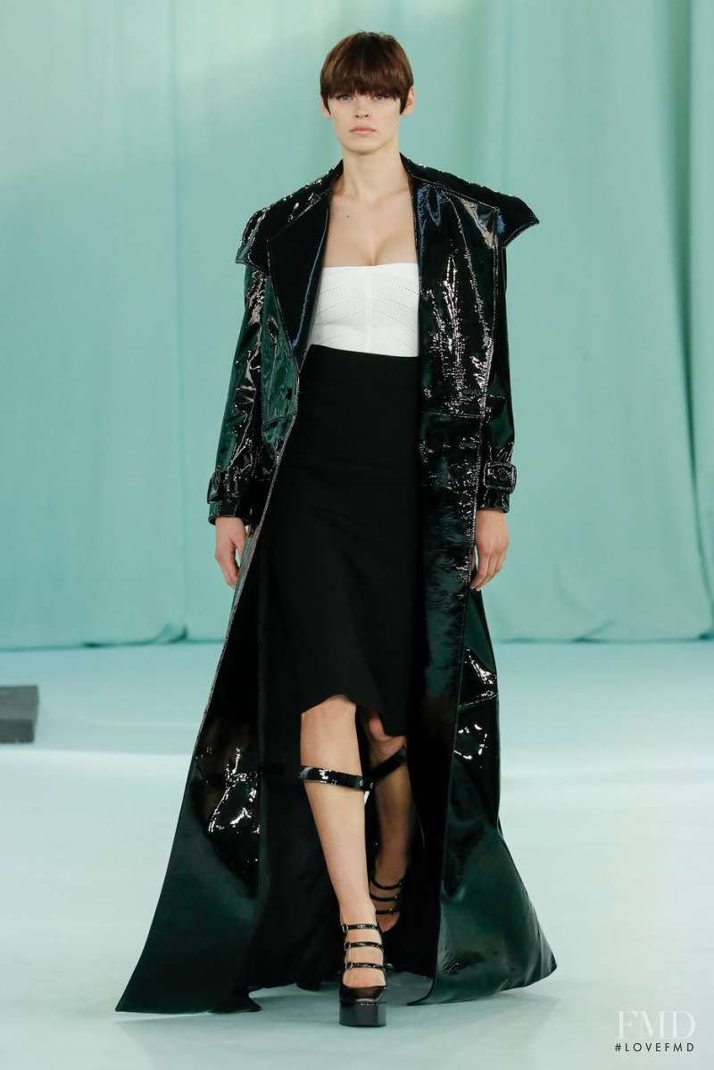 Cara Taylor featured in  the Del Core fashion show for Autumn/Winter 2022