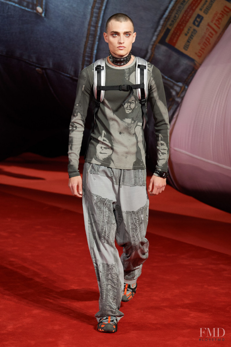 Sergio Amore featured in  the Diesel fashion show for Autumn/Winter 2022